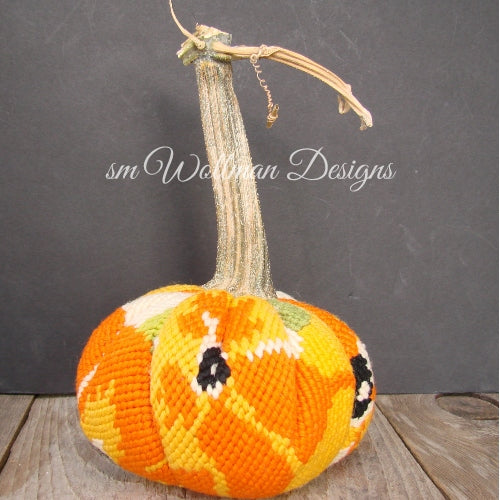 Orange/Yellow Flowers (gros point)