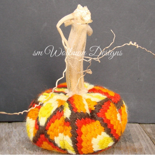 Orange/Gold/Yellow/Brown Bargello 1