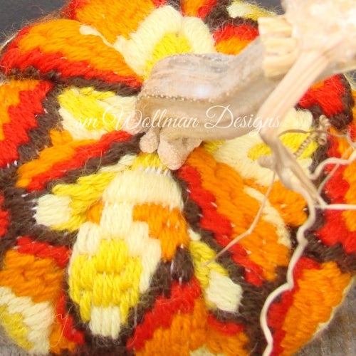 Orange/Gold/Yellow/Brown Bargello 1