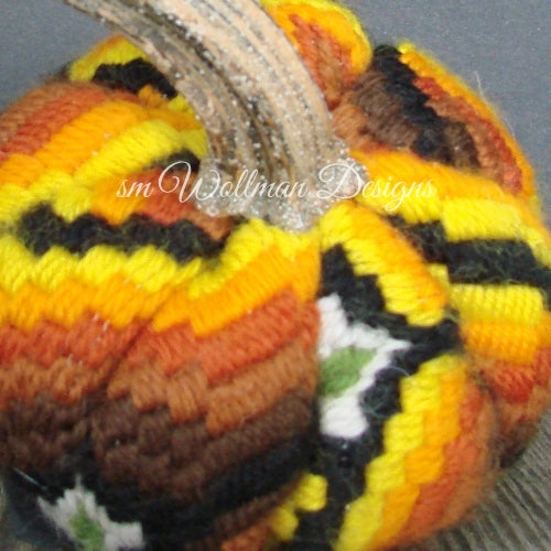 Orange/Yellow/Brown Bargello 1