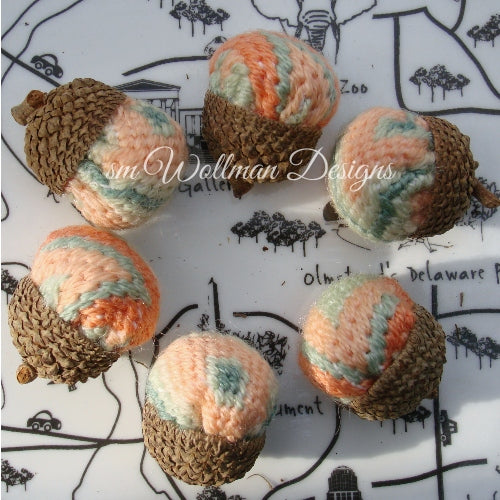 Peach/Orange/Green Bargello