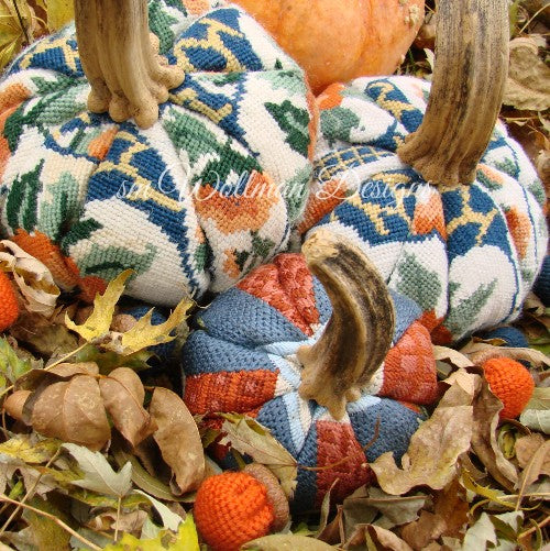 Heirloom Needlepoint Pumpkins (tm)