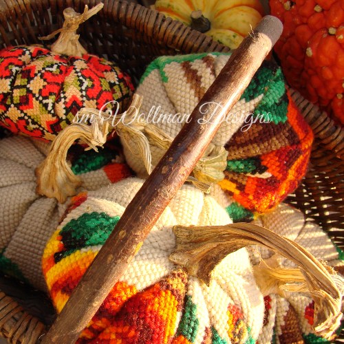 Heirloom Needlepoint Pumpkins (tm)