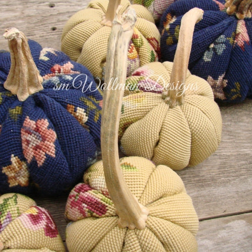 Heirloom Needlepoint Pumpkins(tm)