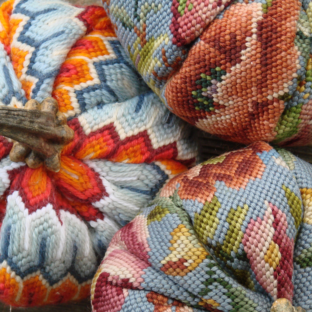 Heirloom Needlepoint Pumpkins (tm)