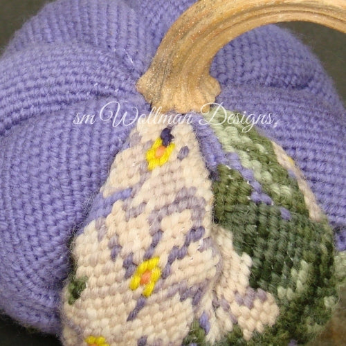 White Violets on Dark Lilac 2
